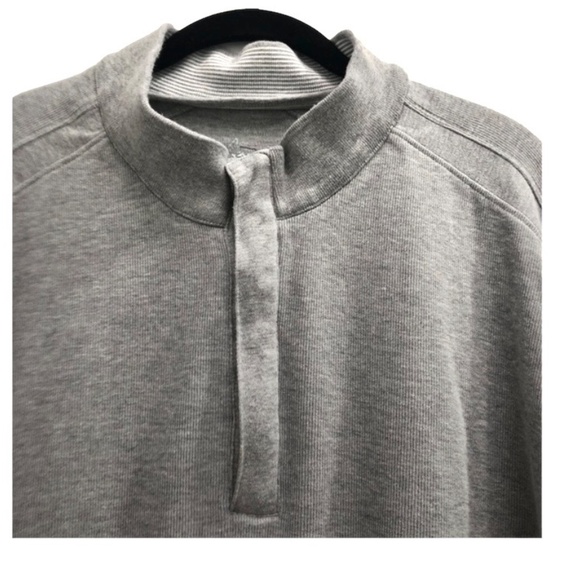 GREG NORMAN COTTON GRAY QUARTER ZIP PULLOVER SIZE XL - Picture 7 of 15